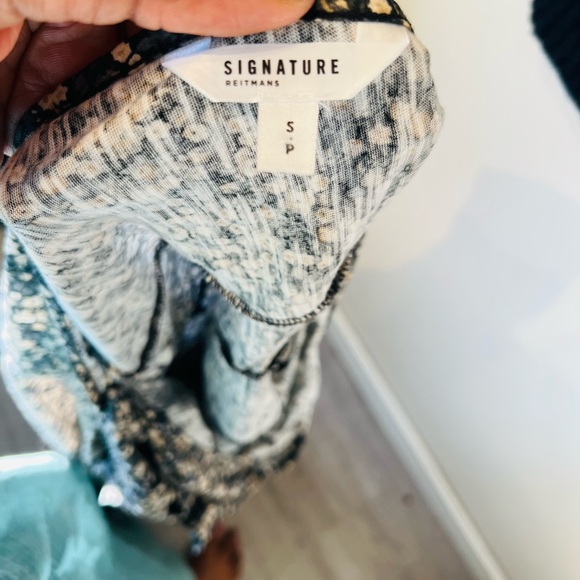 Reitmans small green/ cream floral maxi cotton dress… - Picture 2 of 7